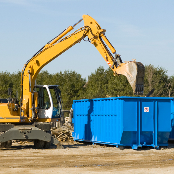 can i choose the location where the residential dumpster will be placed in Canton Center CT